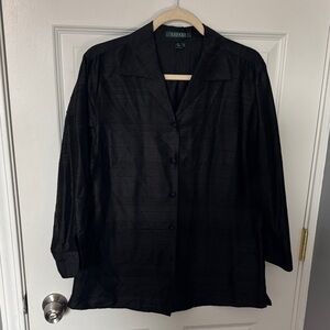 Ralph Lauren Elegant Black Silk Blouse